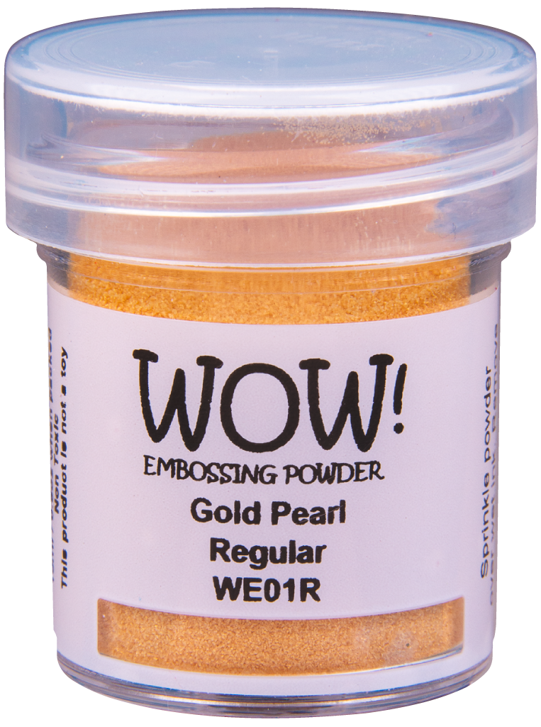 WE01R :  Gold Pearl - Regular Pearlescent Embossing Powder (15g jar)