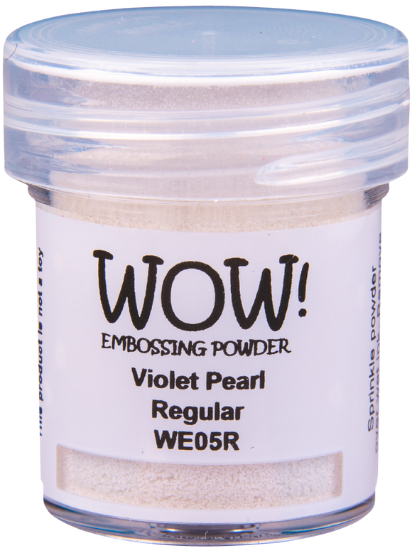 WE05R :  Violet Pearl - Regular Pearlescent Embossing Powder (15g jar)