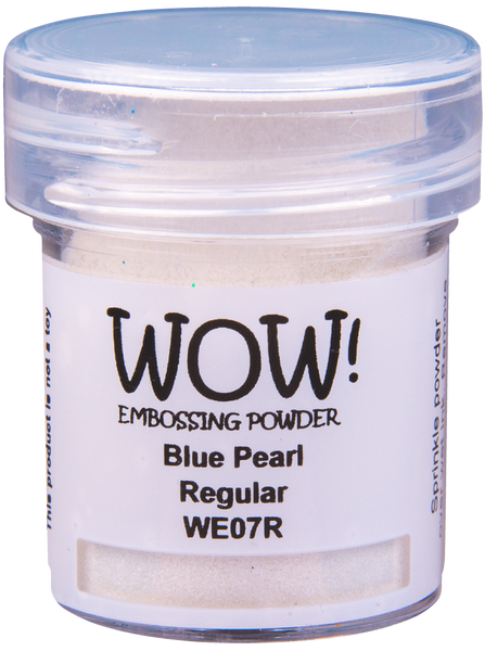 WE07R :  Blue Pearl - Regular Pearlescent Embossing Powder (15g jar)