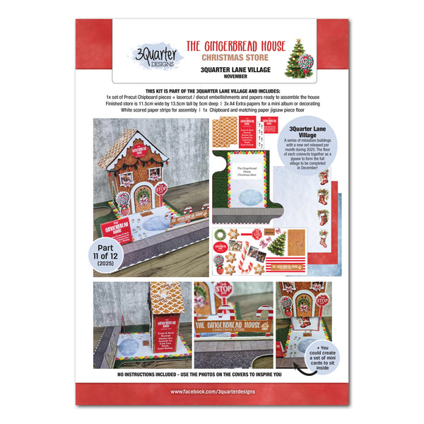 Gingerbread House  - Village Lane Collection by 3Quarter Designs