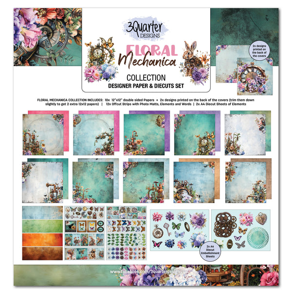 Floral Mechanica 12" x 12" Collection