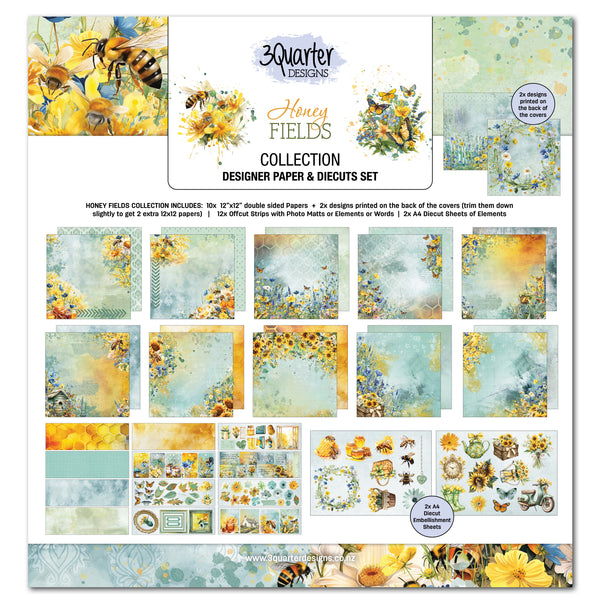 Honey Fields 12" x 12" Collection (3 Quarters)