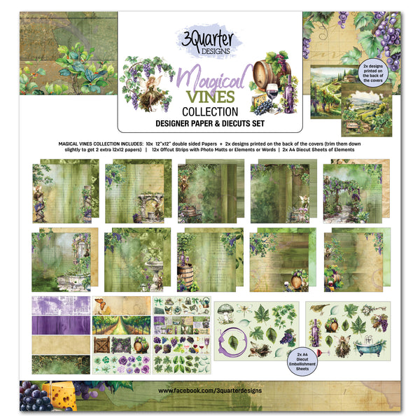 3Quarter Designs - Magical Vines 12" x 12" Collection