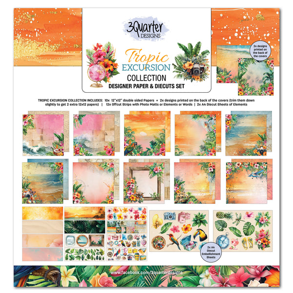 3Quarter Designs - Tropical Excursion 12" x 12" Collection