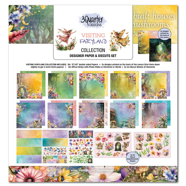 3Quarter Designs - Visiting Fairyland 12"x12" Collection