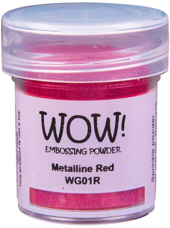 WG01R :  Red Metalline - Regular Embossing Powder (15g jar)