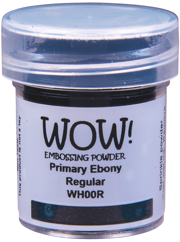 WH00RL : Primary Ebony - Regular (Large Jar) Large Jar Embossing Powder(160ml jar)