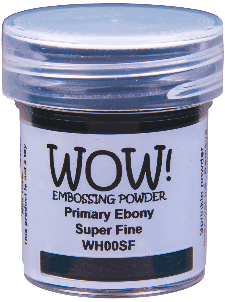 WH00SF :  Primary Ebony - Super Fine Primary Colours Embossing Powder (15g jar)