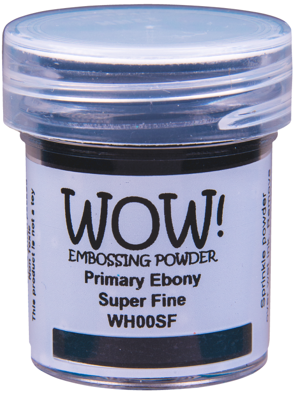 WH00SF :  Primary Ebony - Super Fine Primary Colours Embossing Powder (15g jar)