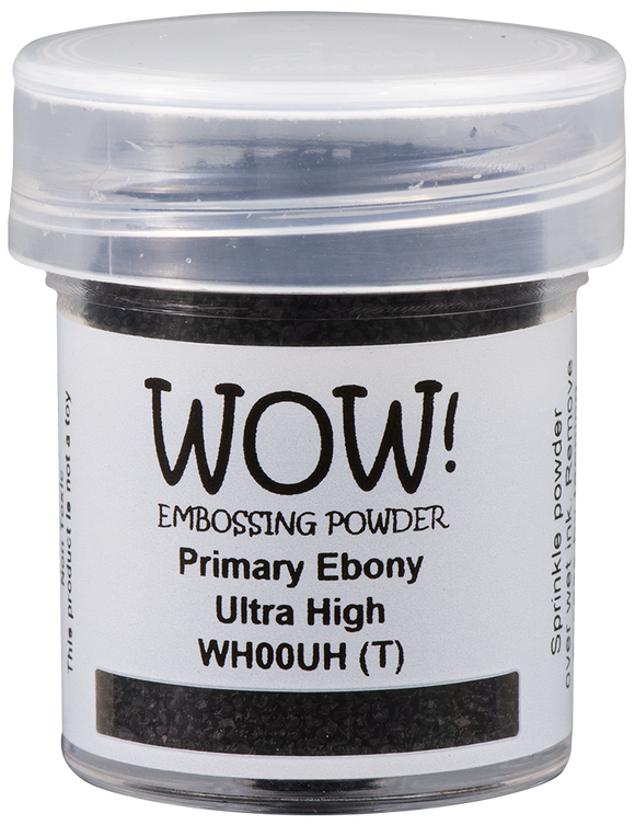 WH00UH :  Primary Ebony - Ultra High Primary Colours Embossing Powder (15g jar)