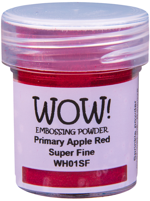 WH01SF :  Primary Apple Red - Super Fine Primary Colours Embossing Powder (15g jar)