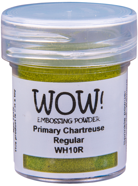 WH10R :  Primary Chartreuse - Regular Primary Colours Embossing Powder (15g jar)