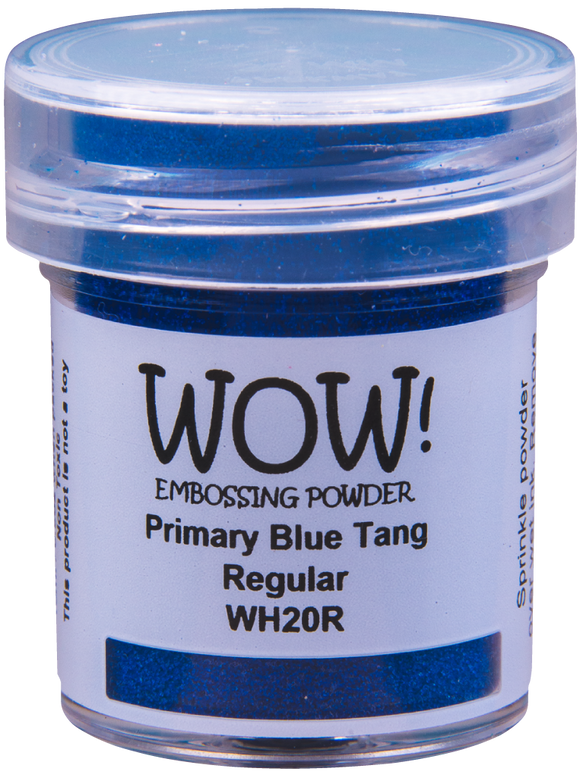 WH20R :  Primary Blue Tang - Regular Primary Colours Embossing Powder (15g jar)