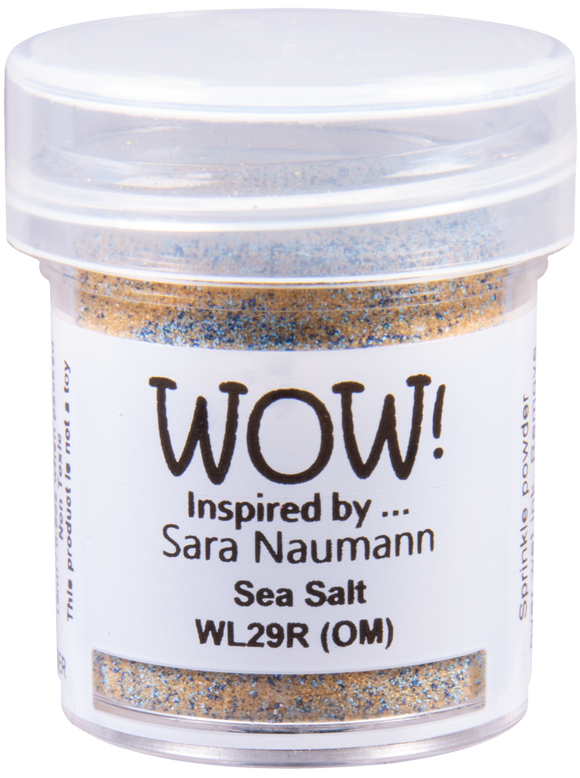 WL29R :  Sea Salt - Regular - Sara Naumann Colour Blends Embossing Powder (15g jar)