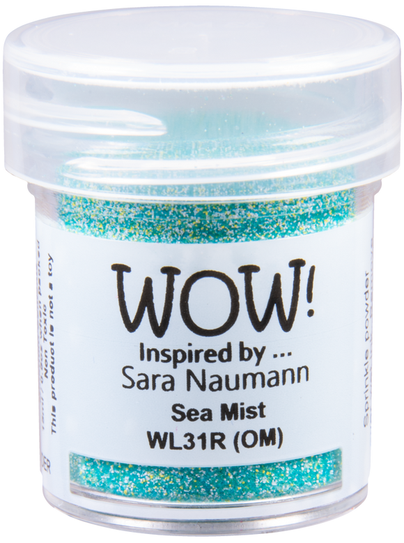 WL31R :  Sea Mist - Regular - Sara Naumann Colour Blends Embossing Powder (15g jar)