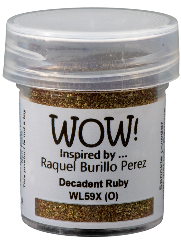 WL59X :  Decadent Ruby - X*Raquel Burillo Perez* Colour Blends Embossing Powder (15g jar)