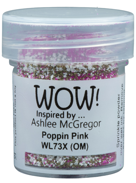 WL73X :  Poppin Pink - X*Ashlee McGregor Colour Blends Embossing Powder (15g jar)