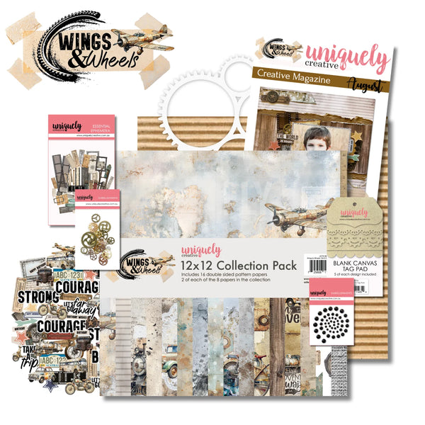Creative Kit Club - Wings & Wheels (with or without Die Pack Addon)