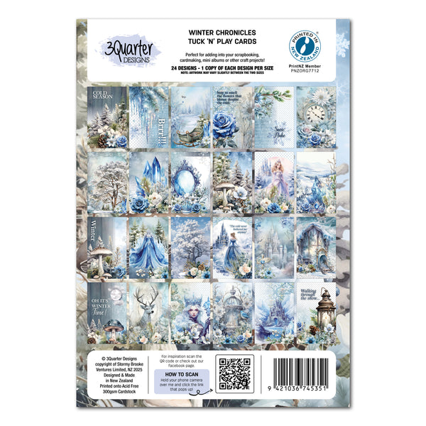 3Quarter Designs - Winter Chronicles - Tuck & Play Cards – Craftables