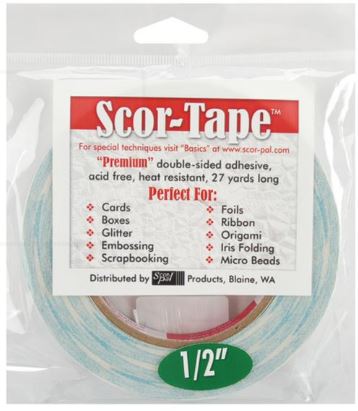Scor-Tape - Double Sided Adhesive 1/2