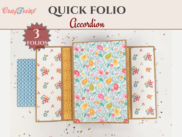 Craftreat : Project Template - Accordian Project Pack (3 sets in pack)