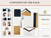 Craftreat : Project Template - Envelope Pocket Project Pack (3 sets in pack)