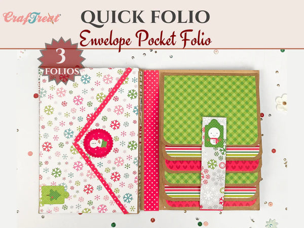 Craftreat : Project Template - Envelope Pocket Project Pack (3 sets in pack)