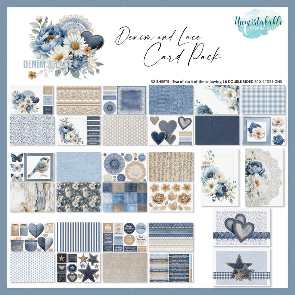 Denim & Lace Card Kit