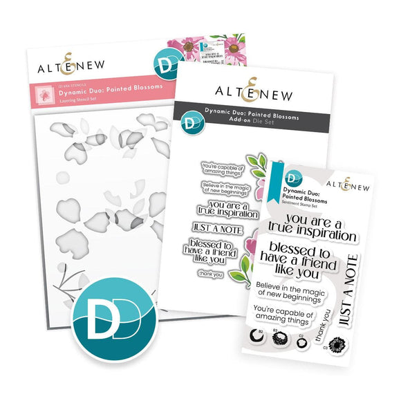 Painted Blossom Creative Pack - (Stamp Die and Stencils) Altenew