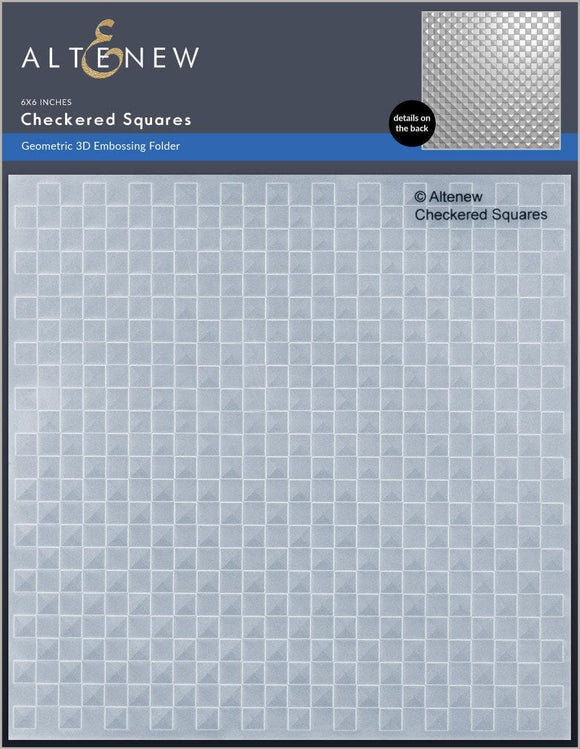 ALT7335 Altenew -3D Embossing Folder Checkered Squares 3D