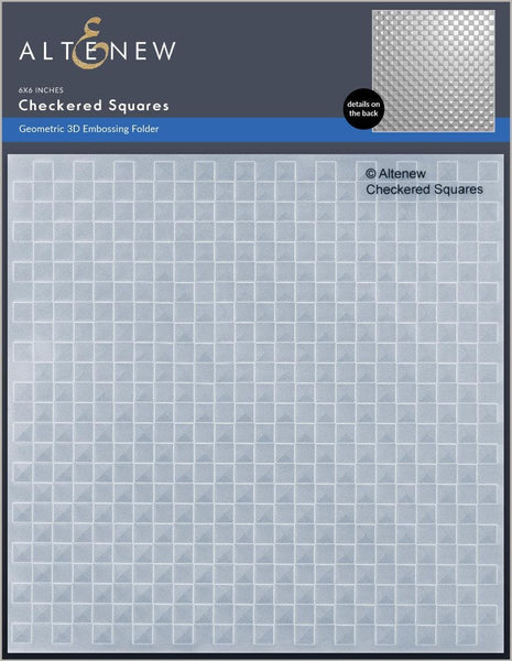 ALT7335 Altenew -3D Embossing Folder Checkered Squares 3D