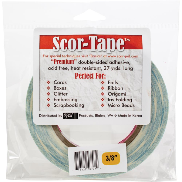 Scor-Tape - Double Sided Adhesive 3/8"  25m