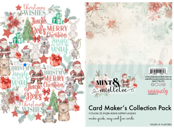 Mint & Mistletoe Cardmaker Collection Pack (6x8 Paper Pad & Creative Cuts)