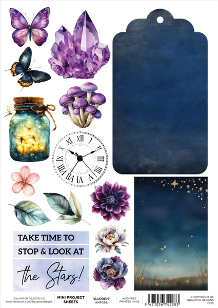 3Quarter Designs - Night Garden Mini Project Sheet