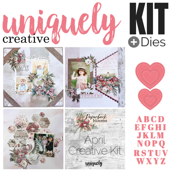 Creative Kit Club - Paperbark Blooms - with Dies