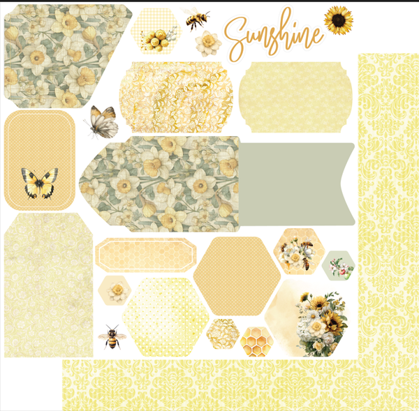 UCP3167 : Picked Flowers Paper (Sweet as Honey)