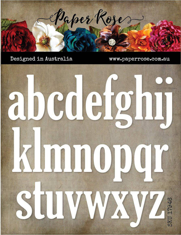 17946 : Jumbo Alphabet Die - Paper Rose