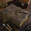 Handmade Leather Journal - 6" x 8" Key Journal - Brown