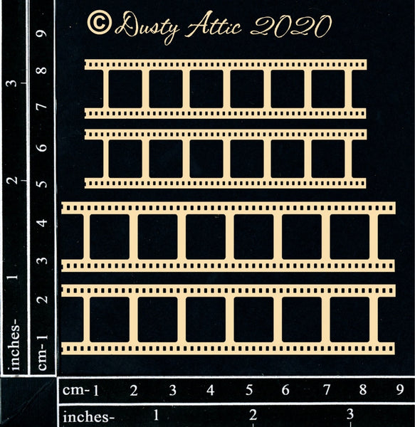 Mini Filmstrips Chipboard : Dusty Attic