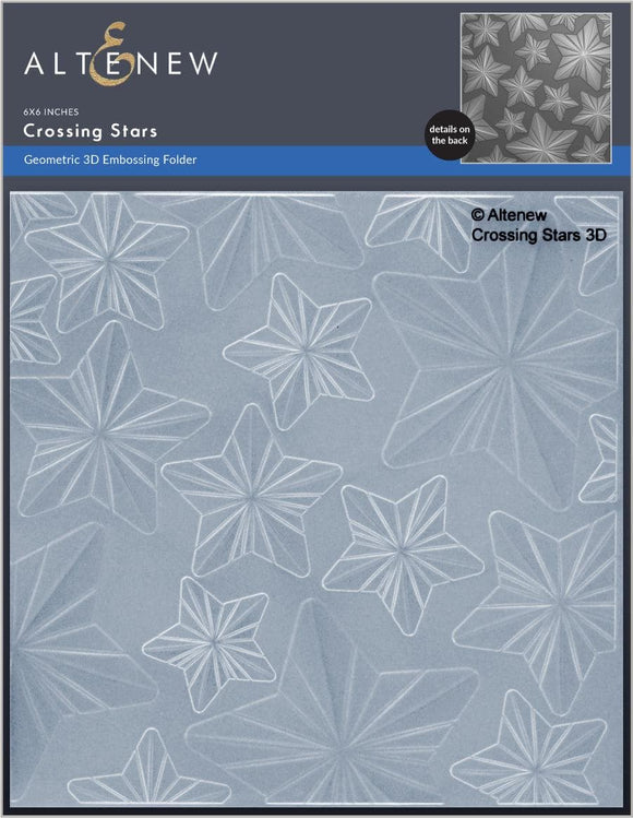 ALT6649 Altenew -3D Embossing Folder Crossing Stars