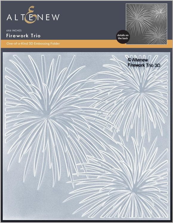 ALT6652 Altenew -3D Embossing Folder Firework Trio