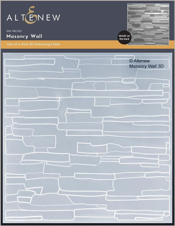 ALT7599 Altenew -3D Embossing Folder Masonry Wall