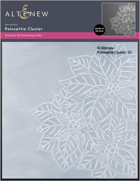 ALT7340 Altenew -3D Embossing Folder Poinsettia Cluster