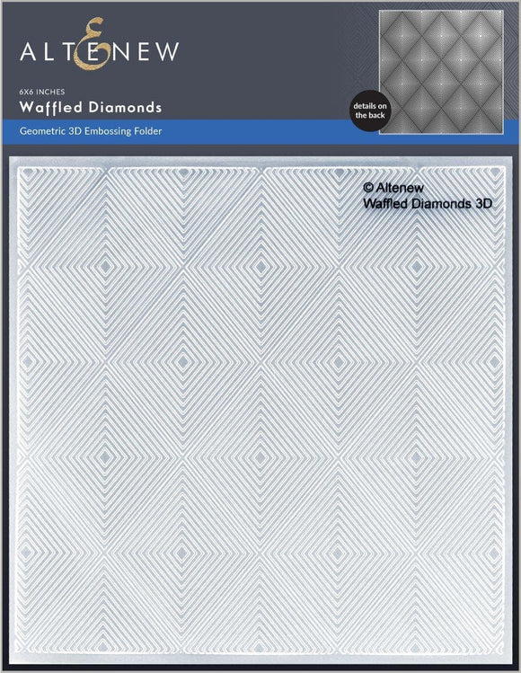 ALT6209 Altenew -3D Embossing Folder Waffled Diamonds