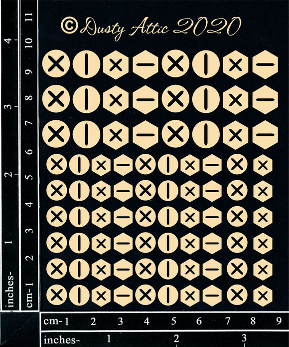 Screw Heads Chipboard : Dusty Attic