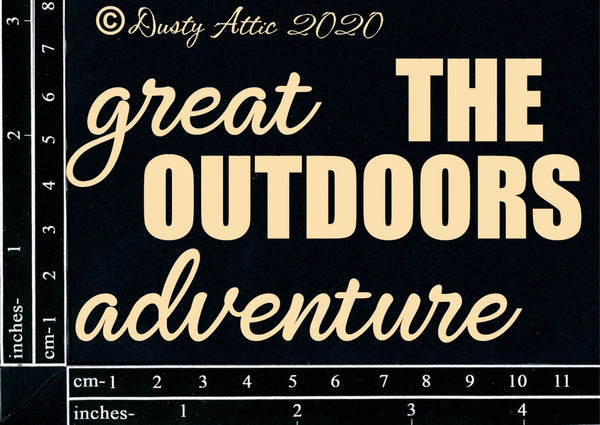 The Great Outdoor Adventure Chipboard : Dusty Attic