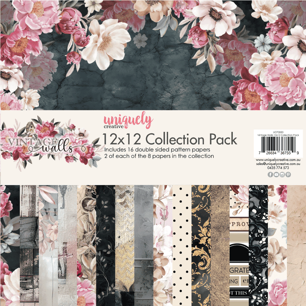 UCP2830 :  12 x 12 Collection Pack (16 sheets) (Vintage Walls)