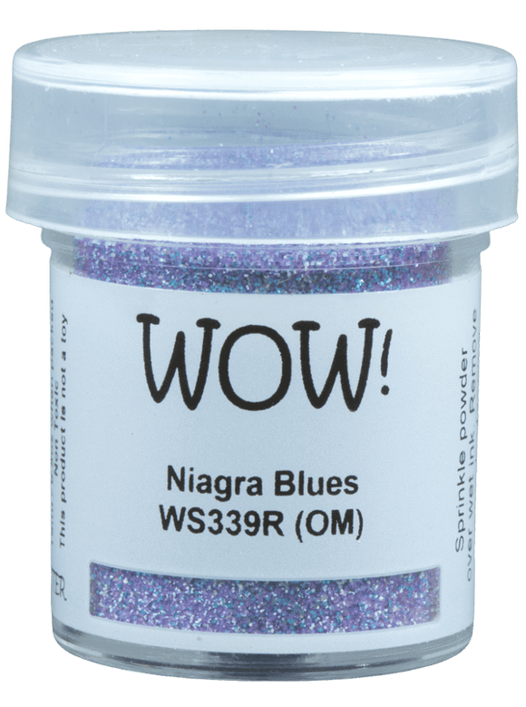 WS339R :  Niagra Blues - Regular Embossing Glitter (15g jar)