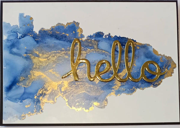 Alcohol Ink Tags and Card (CK) #C2131