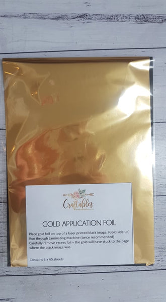 A5 Gold Application Foil